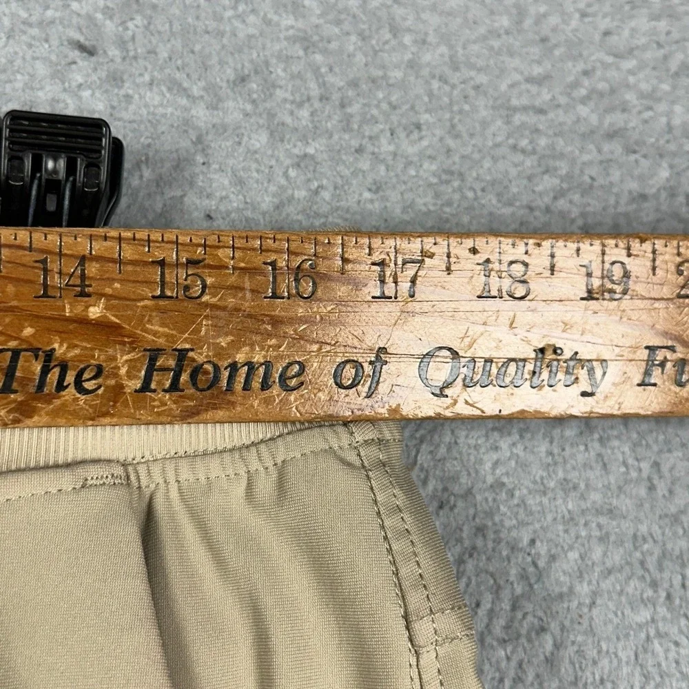 Birddogs Pants Mens Large Tan Athletic Joggers Performance Tapered Drawstring